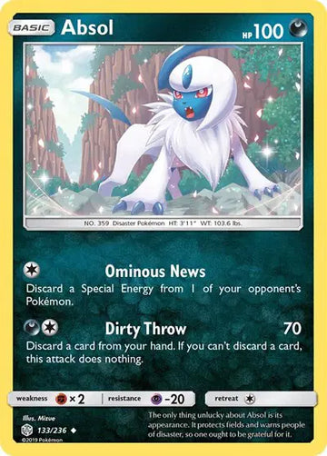 Sun & Moon Cosmic Eclipse 133/236 Absol