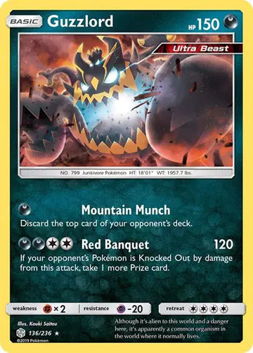 Sun & Moon Cosmic Eclipse  136/236 Guzzlord