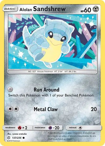 Sun & Moon Cosmic Eclipse 137/236 Alolan Sandshrew