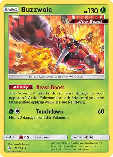 Sun & Moon Cosmic Eclipse  21/236 Buzzwole