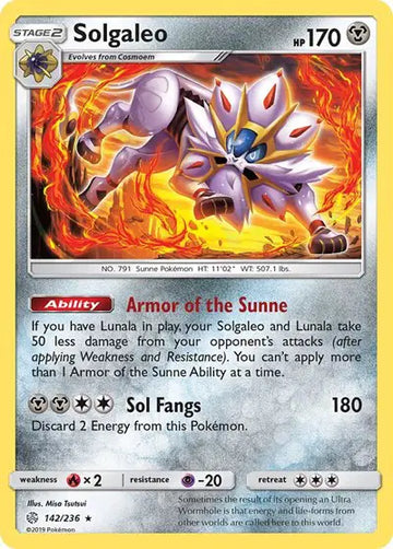 Sun & Moon Cosmic Eclipse  142/236 Solgaleo