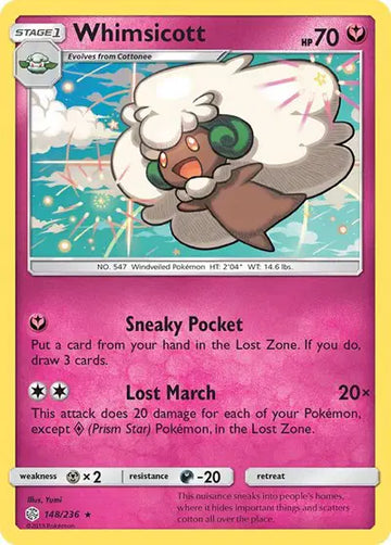 Sun & Moon Cosmic Eclipse 148/236 Whimsicott