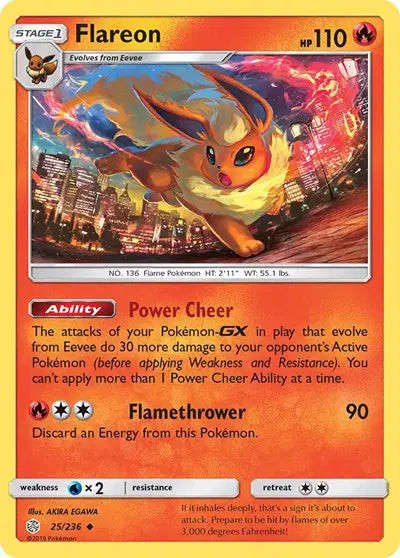 Sun & Moon Cosmic Eclipse  25/236 Flareon