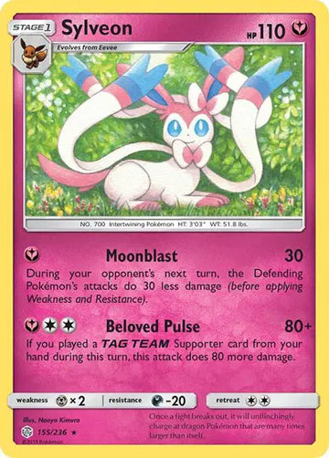 Sun & Moon Cosmic Eclipse 155/236 Sylveon