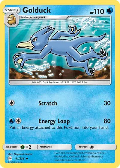 Sun & Moon Cosmic Eclipse Golduck  41/236