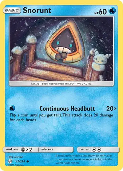 Sun & Moon Cosmic Eclipse 47/236 Snorunt