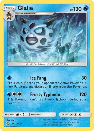 Sun & Moon Cosmic Eclipse  48/236 Glalie