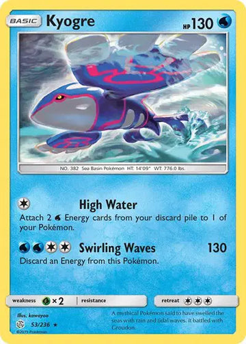Sun & Moon Cosmic Eclipse  53/236 Kyogre