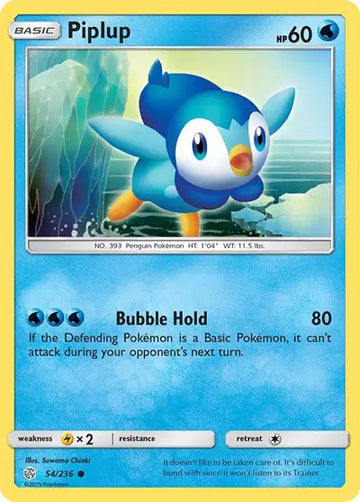 Sun & Moon Cosmic Eclipse 54/236 Piplup