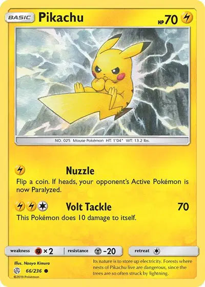 Sun & Moon Cosmic Eclipse 66/236 Pikachu