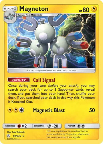 Sun & Moon Cosmic Eclipse 69/236 Magneton