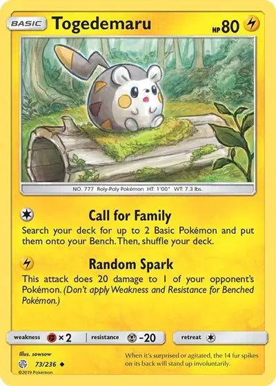 Sun & Moon Cosmic Eclipse  73/236 Togedemaru