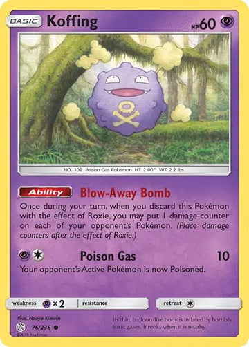 Sun & Moon Cosmic Eclipse  76/236 Koffing