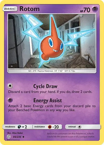 Sun & Moon Cosmic Eclipse 86/236 Rotom