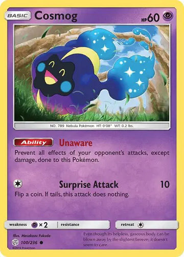 Sun & Moon Cosmic Eclipse  100/236 Cosmog