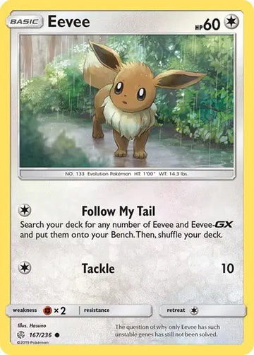 Sun & Moon Cosmic Eclipse 167/236 Eevee