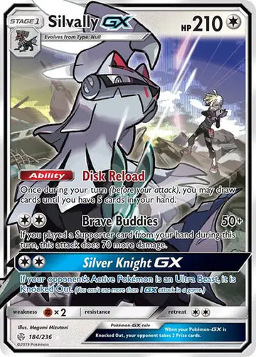 Sun & Moon Cosmic Eclipse  184/236 Silvally GX