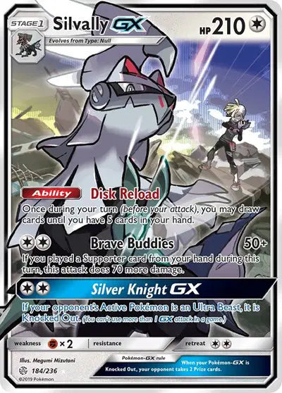Sun & Moon Cosmic Eclipse  184/236 Silvally GX