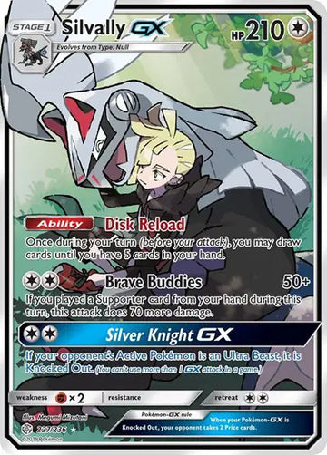 Sun & Moon Cosmic Eclipse  227/236 Silvally GX (Full Art)
