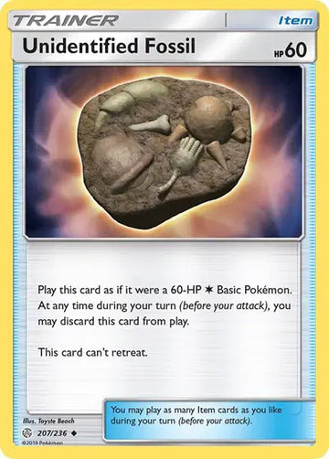 Sun & Moon Cosmic Eclipse  207/236 Unidentified Fossil