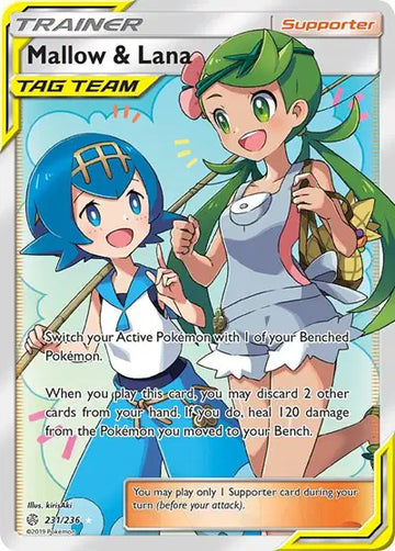 Sun & Moon Cosmic Eclipse 231/236 Mallow & Lana (Full Art)