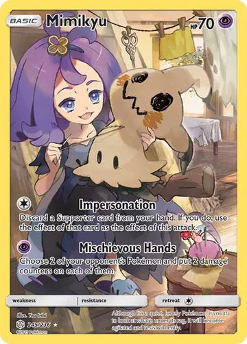 Sun & Moon Cosmic Eclipse 245/236 Mimikyu (Secret)