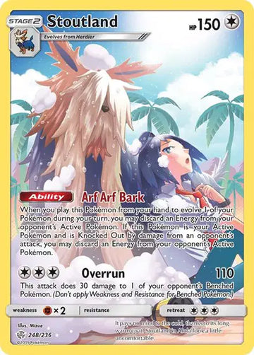 Sun & Moon Cosmic Eclipse 248/236 Stoutland (Secret)