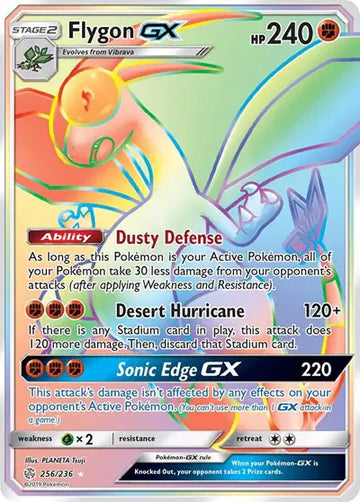 Sun & Moon Cosmic Eclipse 256/236 Flygon GX (Secret)