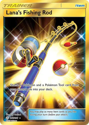 Sun & Moon Cosmic Eclipse 266/236 Lana's Fishing Rod (Secret)