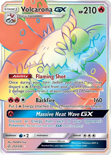 Sun & Moon Cosmic Eclipse 252/236 Volcarona GX (Secret)