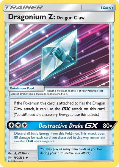 Sun & Moon Cosmic Eclipse 190/236 Dragonium Z: Dragon Claw