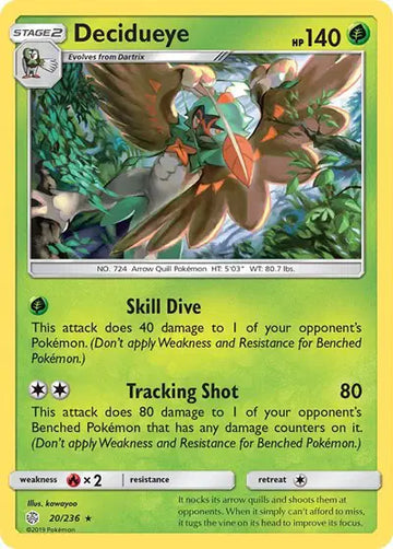 Sun & Moon Cosmic Eclipse 20/236 Decidueye