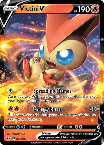 Sword & Shield Base set 025/202 Victini V