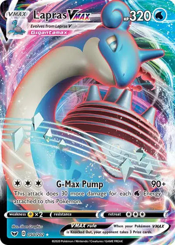 Sword & Shield Base Set  050/202 Lapras VMAX
