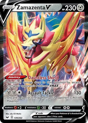 Sword & Shield Base set 139/202 Zamazenta V