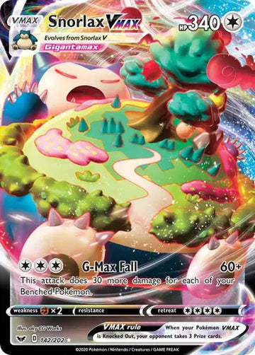 Sword & Shield Base set  142/202 Snorlax VMAX