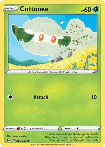 Sword & Shield Base set  005/202 Cottonee