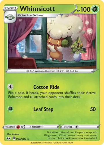 Sword & Shield Base set 006/202 Whimsicott