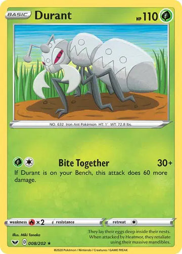 Sword & Shield Base set  008/202 Durant
