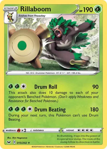 Sword & Shield Base set  015/202 Rillaboom (015)