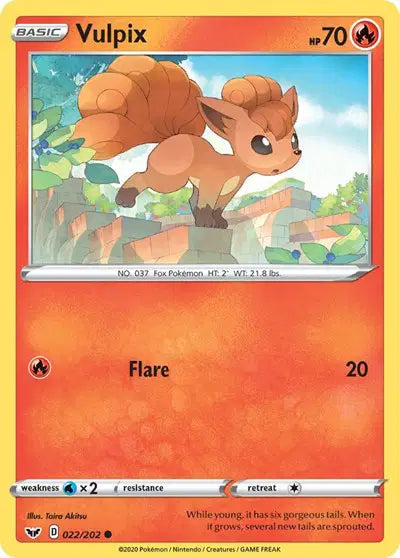 Sword & Shield Base set 022/202 Vulpix