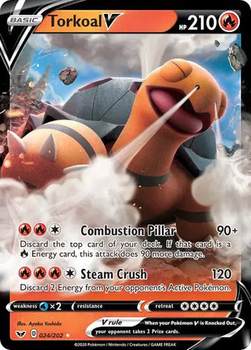 Sword & Shield Base set 024/202 Torkoal V