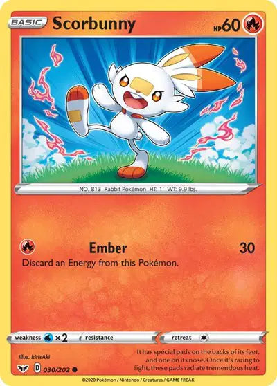 Sword & Shield Base set 030/202 Scorbunny (030)