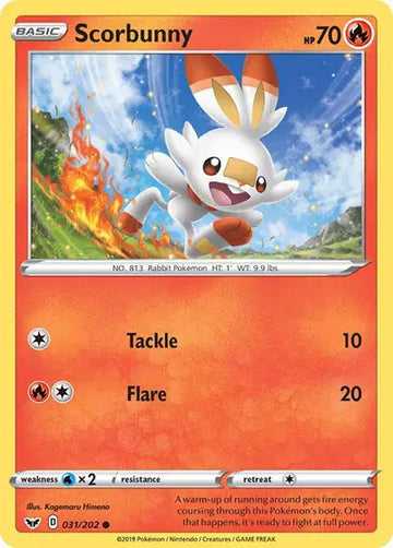 Sword & Shield Base set 031/202 Scorbunny (031)