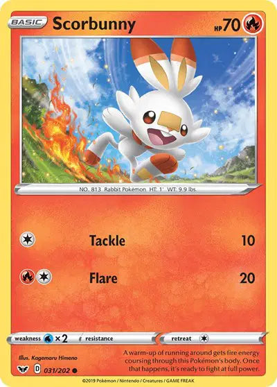 Sword & Shield Base set 031/202 Scorbunny (031)