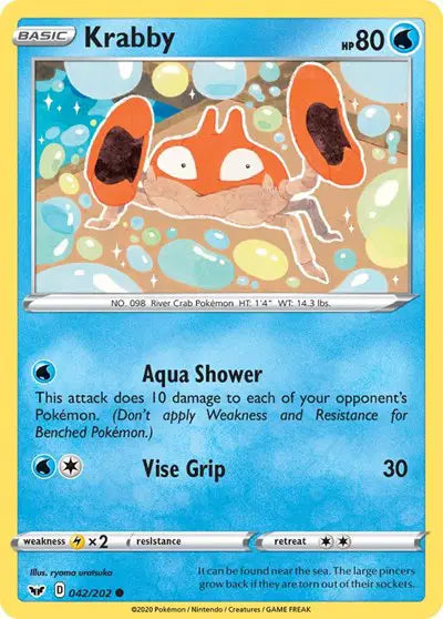 Sword & Shield Base set 042/202 Krabby (042)