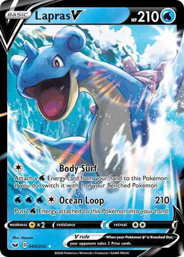 Sword & Shield Base Set  049/202 Lapras V