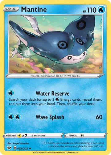 Sword & Shield Base Set  052/202 Mantine