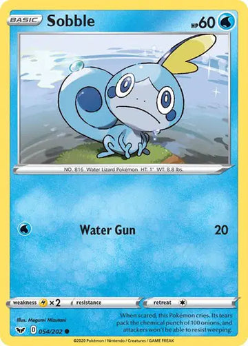Sword & Shield Base Set 054/202 Sobble (054)