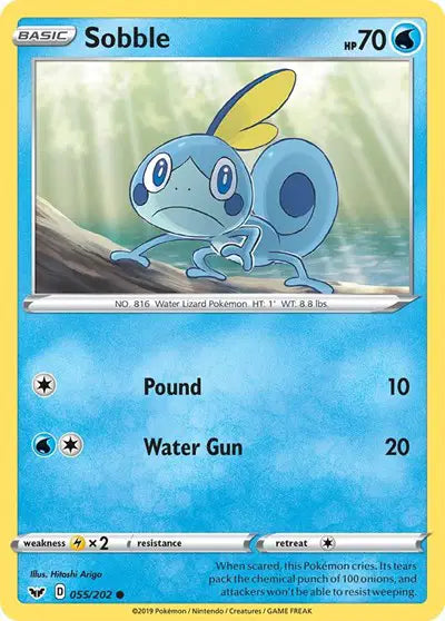 Sword & Shield Base Set  055/202 Sobble (055)